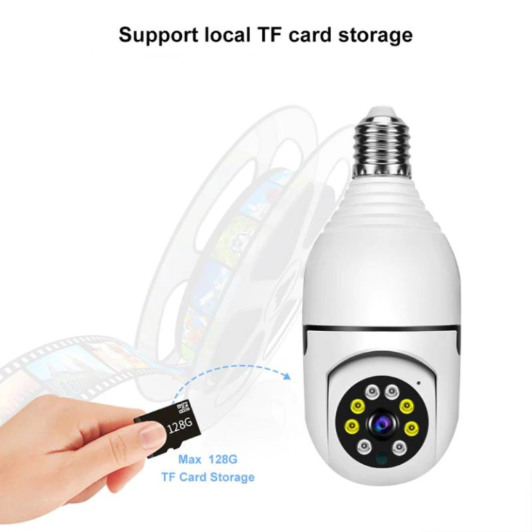 V380 PRO E27 360 Degree 1080P Wireless Home Security IP Camera